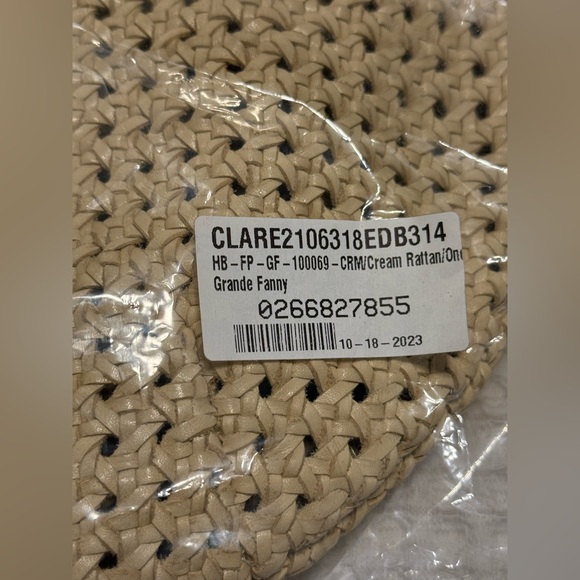 Clare V Cream Rattan Grande Fanny - Picture 8 of 8